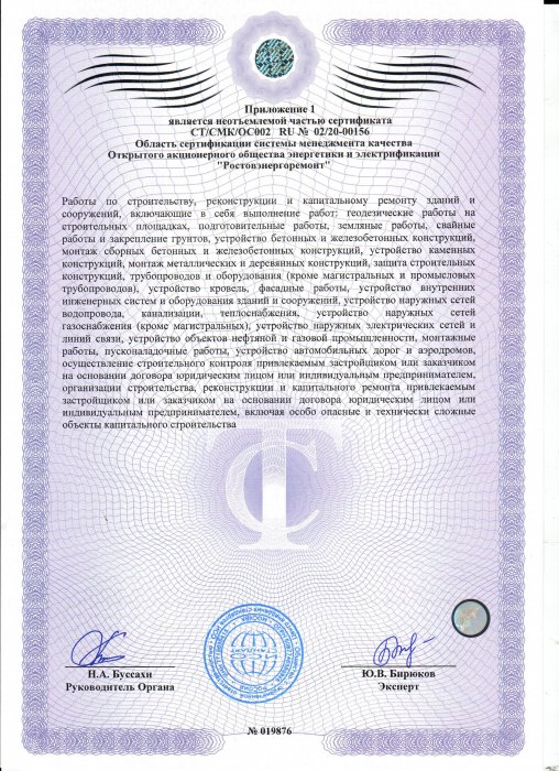 ИСО приложение 1
